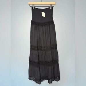 NWT Altar’d State Lace Maxi Dress Smocked Bodice Boho Cottagecore | Size Small